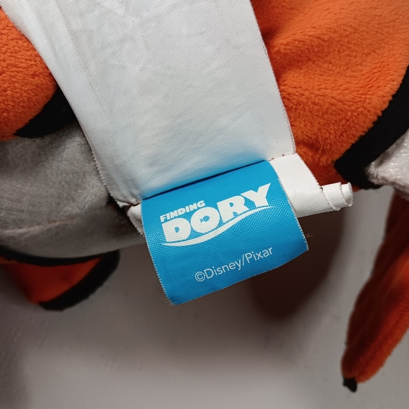 Disney Pixar Finding Dory Nemo Plush Clown fish stuffed animal pillow lovey - Picture 8 of 10